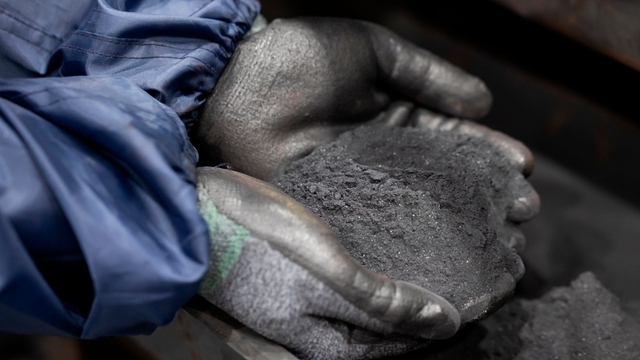 Poeder gebruikt bij de batterijconstructie
