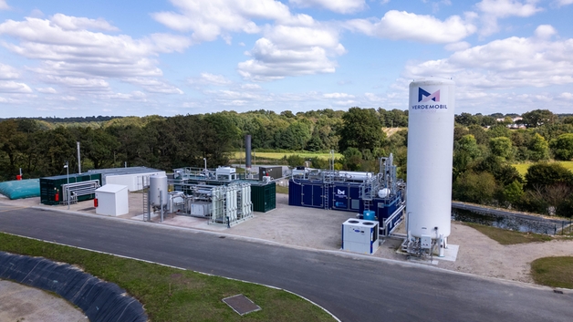 Solution modulaire pour le captage et la liquéfaction de CO2 bio sur un site de production de biométhane en France
