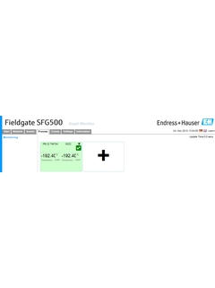 Fieldgate SFG500 "procesmonitor" - geavanceerde modus: bewaken van cyclische en acyclische proceswaarden