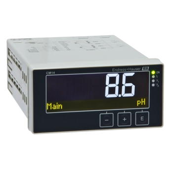 Liquiline De CM14 is een basispaneeltransmitter voor pH/ORP-, geleidbaarheids- of zuurstofmetingen.