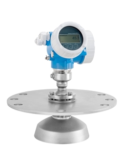 Micropilot FMR57 Aluminiumgehäuse mit Parabolantenna und Universalflansch