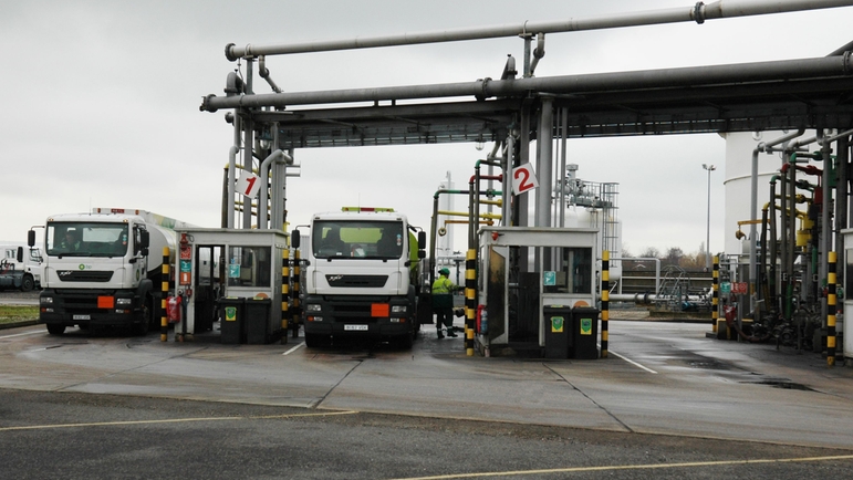 Laadperron met terminalbeheersysteem van Endress+Hauser