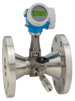 Débitmètre vortex Prowirl R 200 avec unité de mesure de pression montée pour les gaz et les liquides