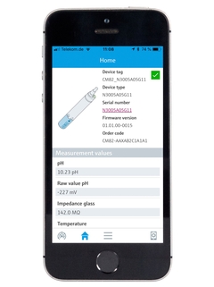 Met de SmartBlue-app kunt u alle CM82-meetpunten binnen het Bluetooth-bereik bedienen.