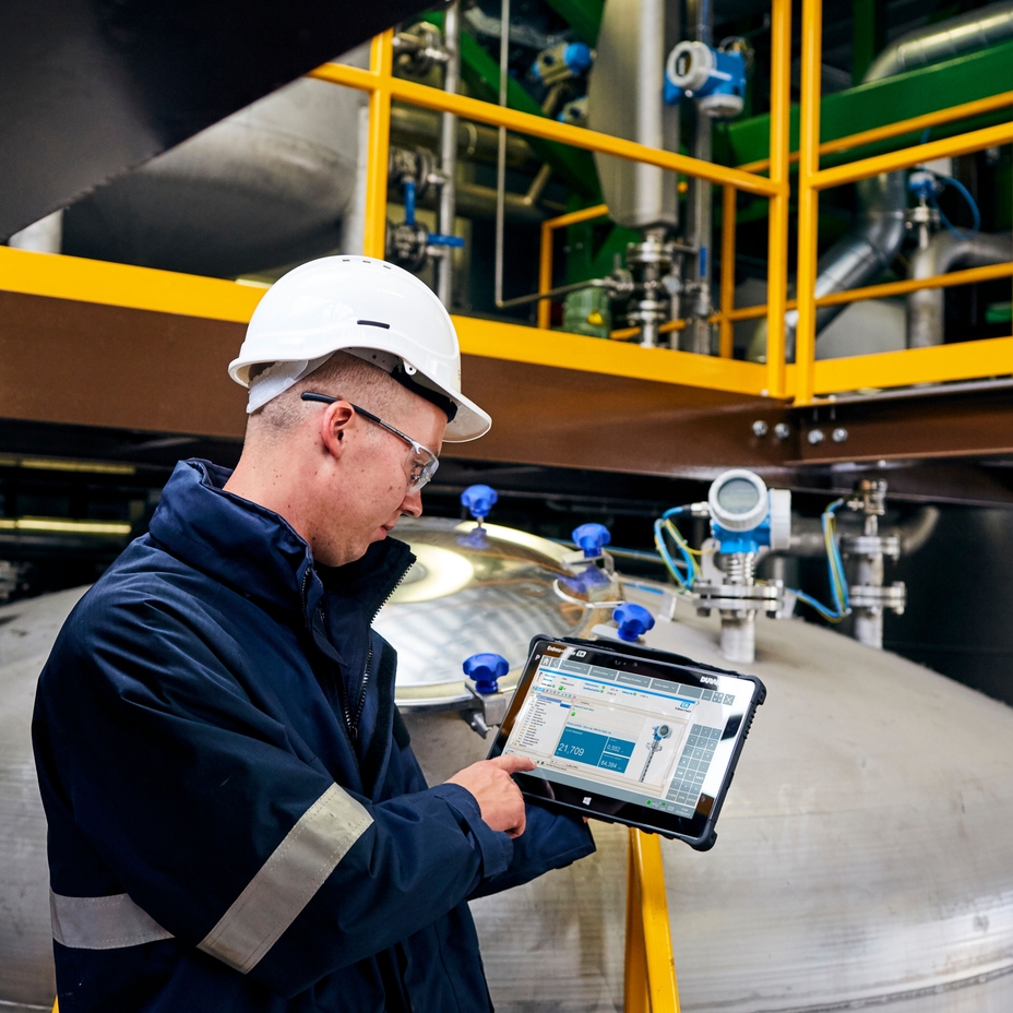 Tablet voor instrumentconfiguratie