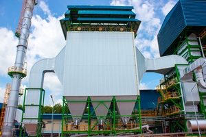 Capacitieve niveaumeting van vliegas-hoppers in elektrostatische vliegasfilters en filterzakhuizen