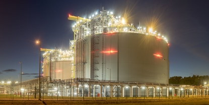 Tankstandmessung von LNG-Tanks in der Öl- und Gasindustrie
