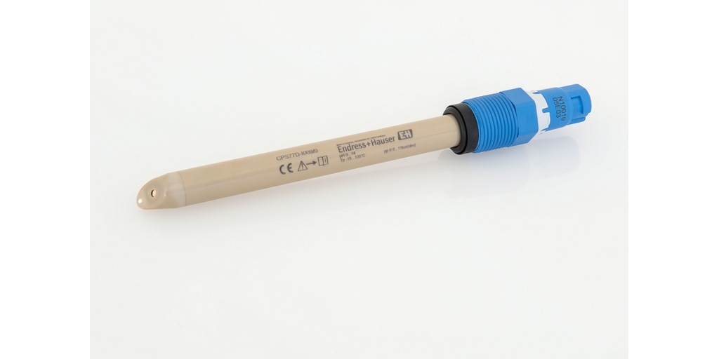 Memosens CPS77D: Digitale, onbreekbare ISFET pH-sensor voor metingen in hygiënische toepassingen.