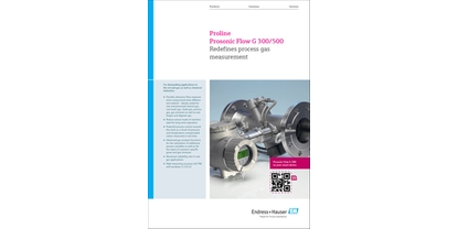 Innovation brochure cover - Proline Prosonic Flow G 300 en Prosonic Flow G 500