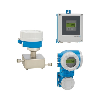 Photo du débitmètre Coriolis Proline Cubemass C 500 / 8C5B avec différents transmetteurs séparés Photo du débitmètre Coriolis Proline Cubemass C 500 / 8C5B avec différents transmetteurs séparés