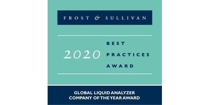 Endress+Hauser a reçu le prix Frost & Sullivan de l'Entreprise de l'année 2020 pour les analyseurs de liquide