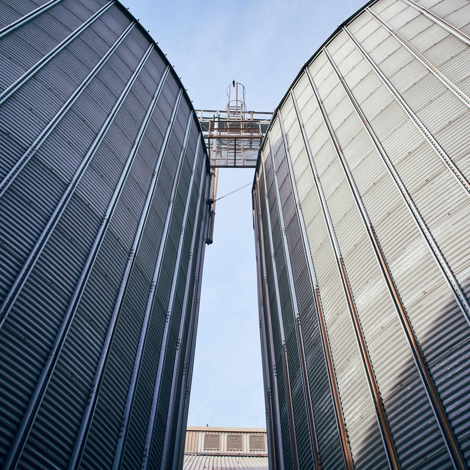 Rohstofflagerung in Saatgutsilos