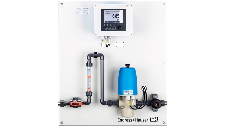 Exemple de platine d'analyse de l'eau dans le secteur chimique