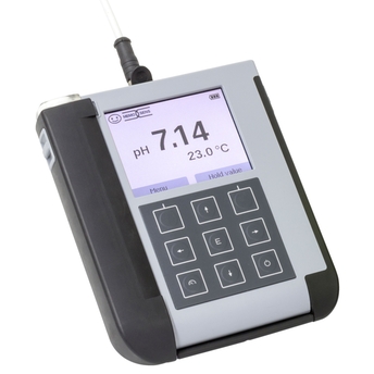 Robustes Handmessgerät für die Messung pH/Redox, Leitfähigkeit und Sauerstoff.