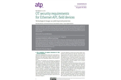 Livre blanc sur la cybersécurité : Exigences de sécurité OT pour les appareils de terrain Ethernet-APL