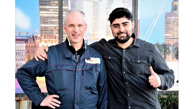 Richard Kooijmans et Hadji Cifci d'AVR Waste à Rotterdam