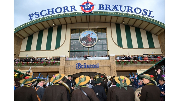 La tente Pschorr Bräurosl à l'Oktoberfest de Munich