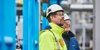 Drukmeting in de stoomomzetter werkt betrouwbaar en eenvoudig bij Messer Industriegase.