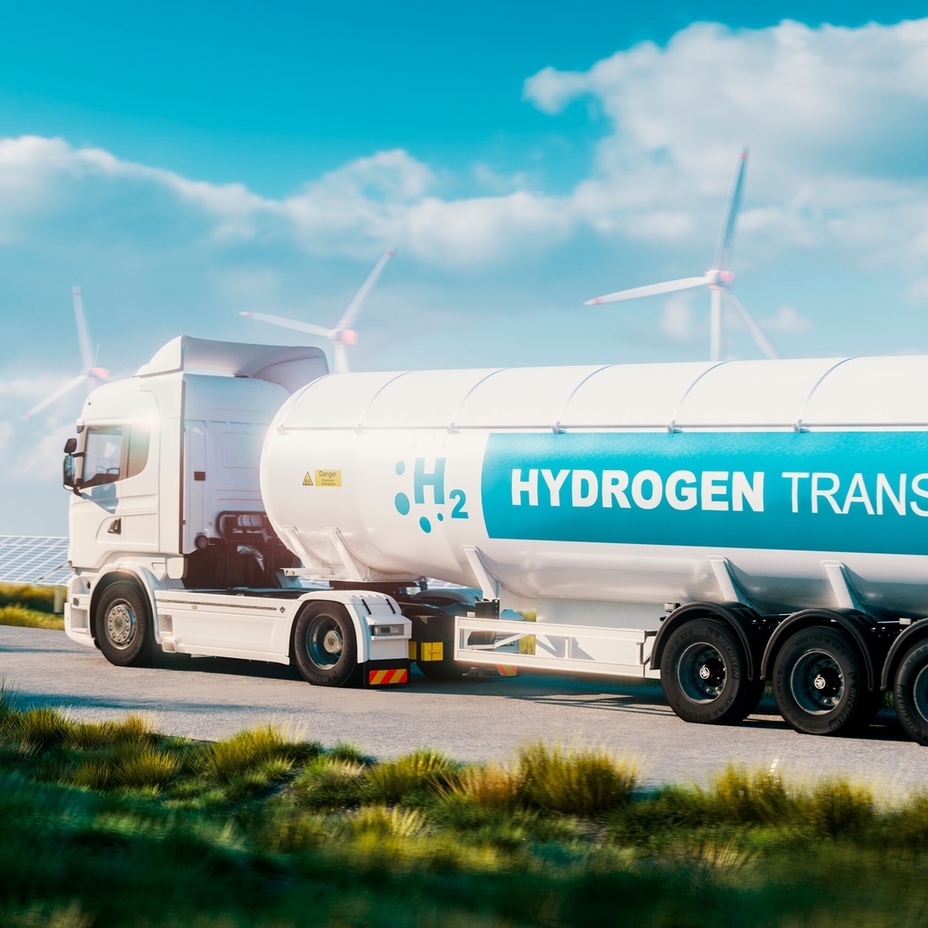 Wasserstoff transportierender LKW