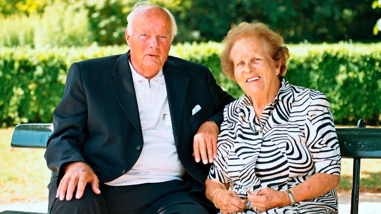 Georg H Endress (1924-2008) et Alice Endress Vogt (1919-2016) sont mariés depuis 1946.